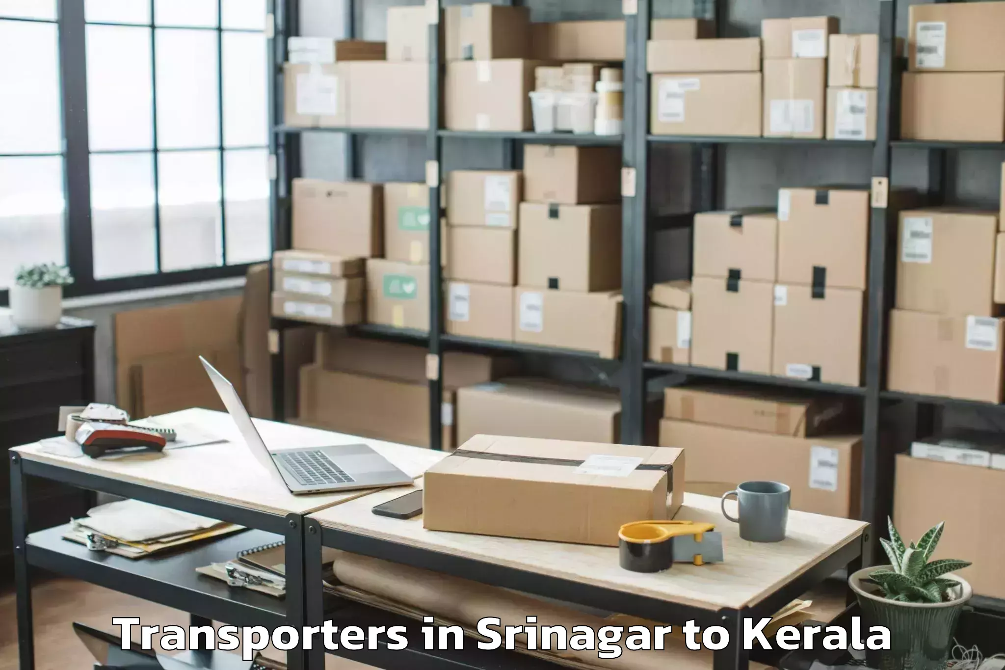 Top Srinagar to Edakkulam Transporters Available